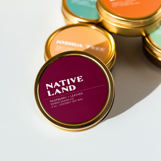Native Land Travel Tin Candle